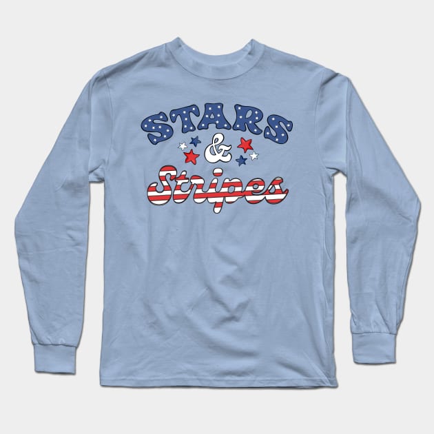 Stars and Stripes Long Sleeve T-Shirt by The Daydreamer's Workshop